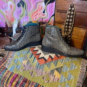 pskaufman women’s no.2062 hallway ankle boot black twister sz 10
